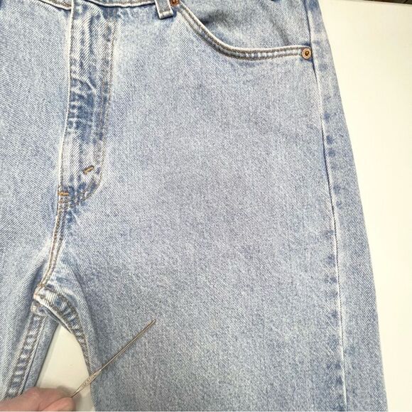 Vtg Levi’s 505 Regular Fit Straight Leg Orange Tab Tagged 34x30 Light Wash 32x30 - Picture 5 of 11